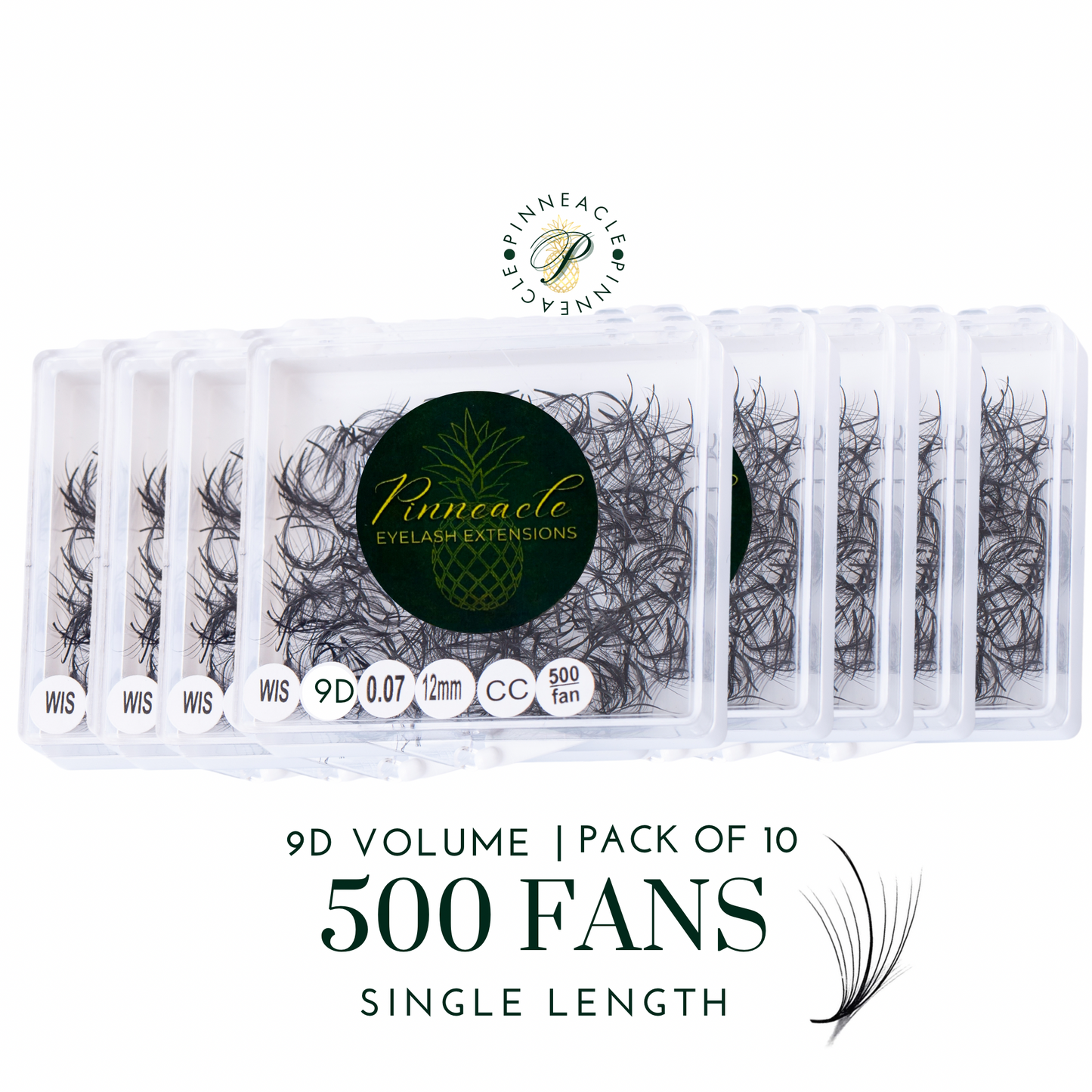 Wispy 500 Fans - Pack of 10 - 9D volume