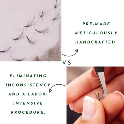 Wispy 500 Fans | 5D volume | C curl | 17mm (spike 19mm)