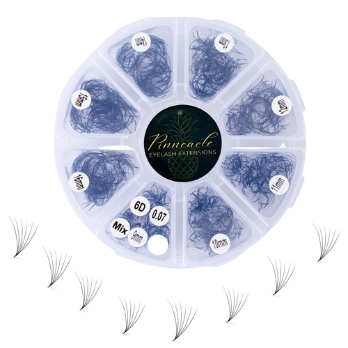 6D Volume | 1200 Fans | 8 sizes in 1 | 9-16mm | Premade Volume Fans