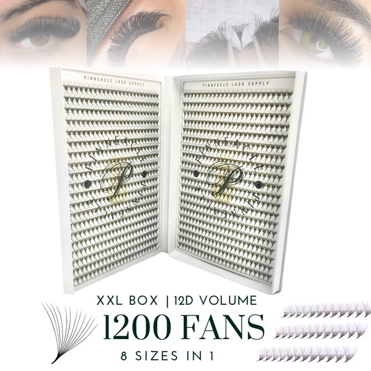 12D Promade Volume 1200 Fans | Premium Handmade volume fans for professional eyelash extension