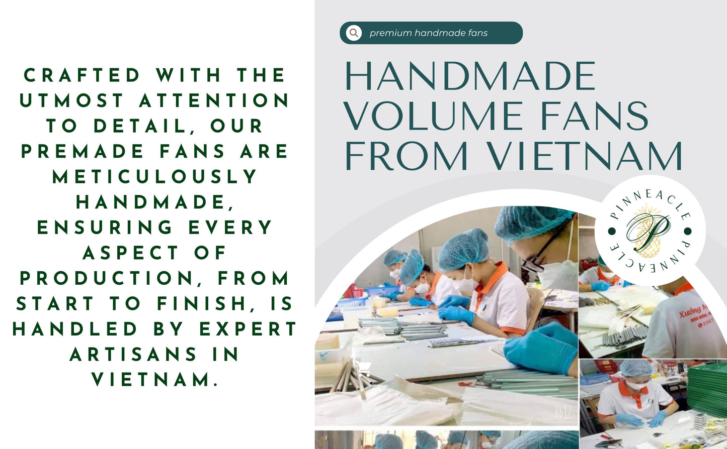 Wispy 500 Fans | 5D volume | C curl | 15mm (spike 17mm)